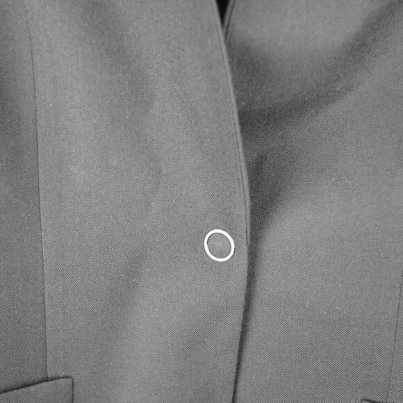 Elie Tahari Blazer Suit Jacket with Leather‎ Trim Blazer Wool Lamb Sz 8 - Picture 3 of 7